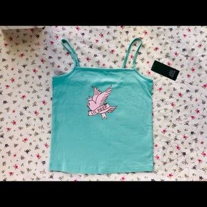 lil peep baby blue tank top